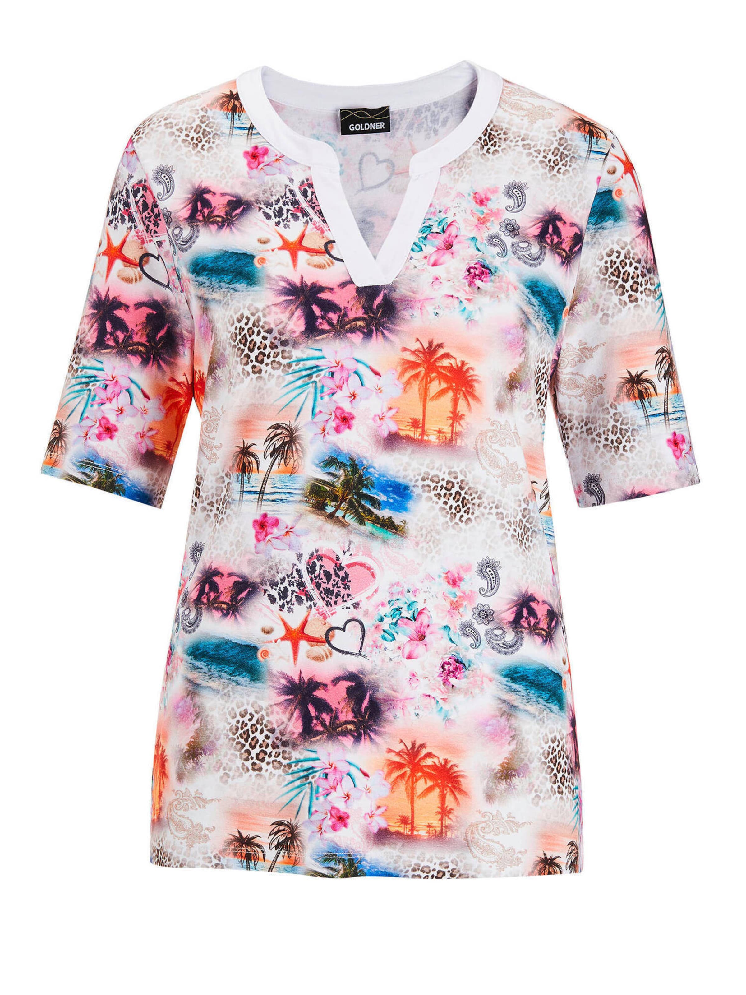 Goldner Bluse in Mischfarben: Vorderseite