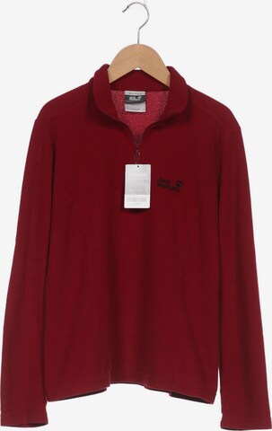 JACK WOLFSKIN Sweatshirt & Zip-Up Hoodie in L in Red: front