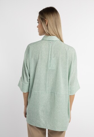 DreiMaster Klassik Bluse in Grün