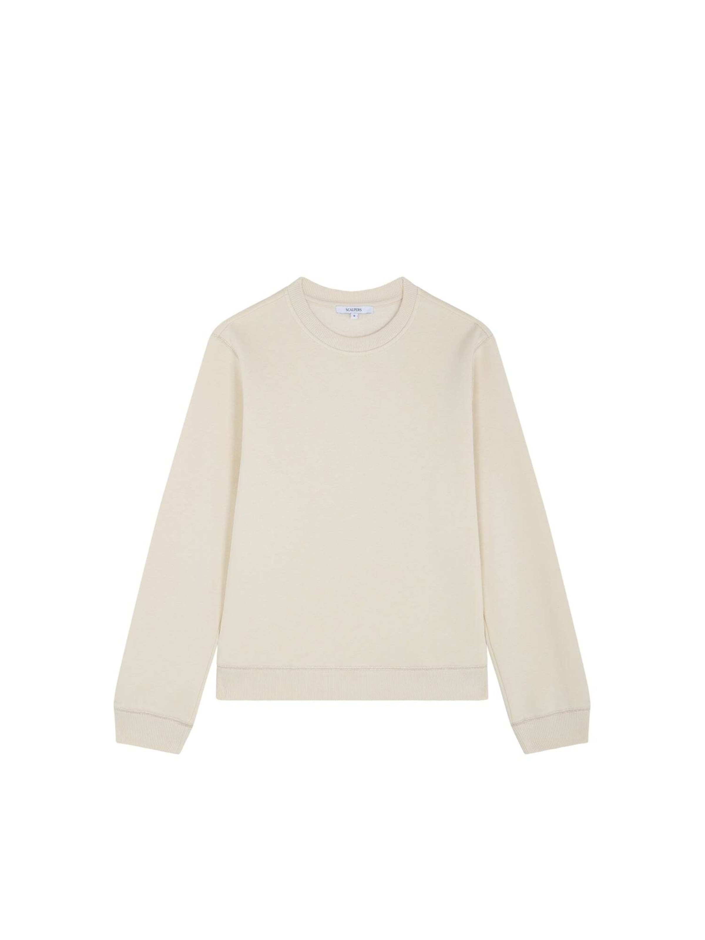 Sweat-shirt 'Vertical' Scalpers en beige : devant