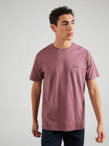 T-Shirt 'Peaceride' Iriedaily en violet : devant