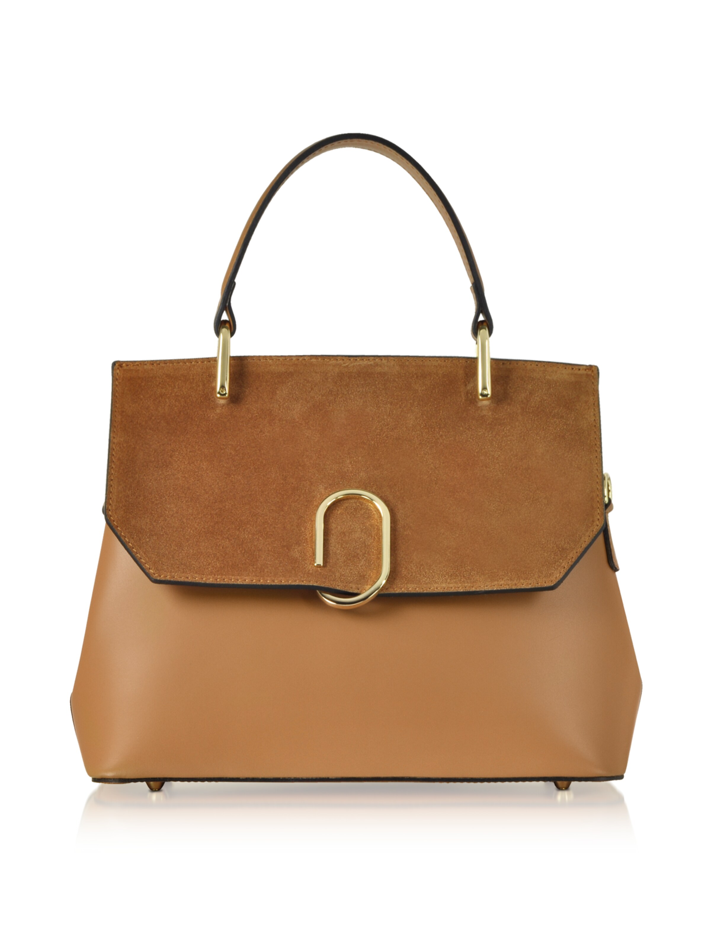 LeParmentier Handtas 'Thais' in Bruin: voorkant