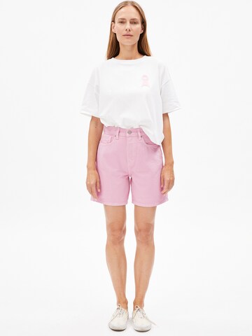 ARMEDANGELS Regular Trousers in Pink