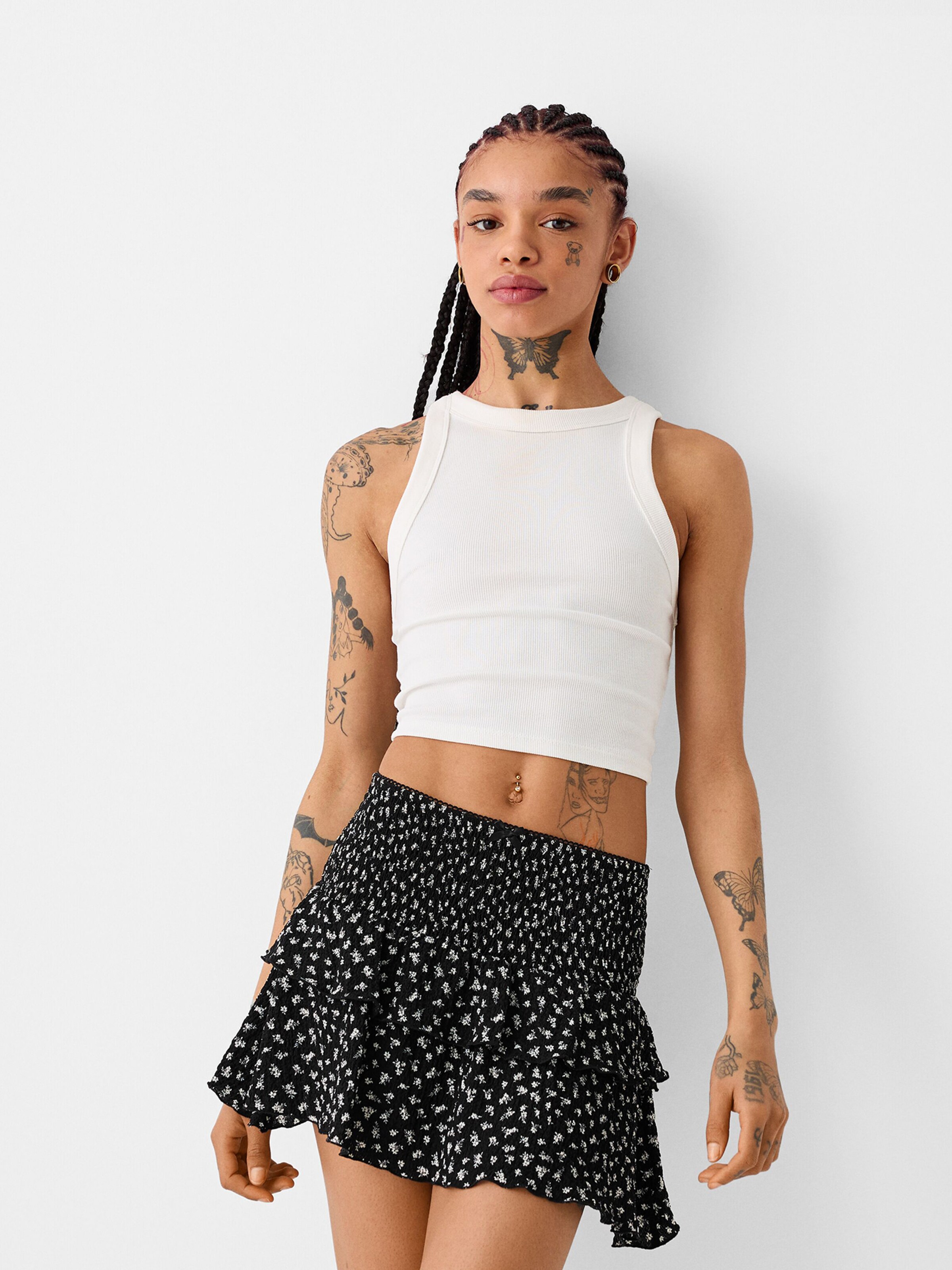 Jupe Bershka en Noir ABOUT YOU