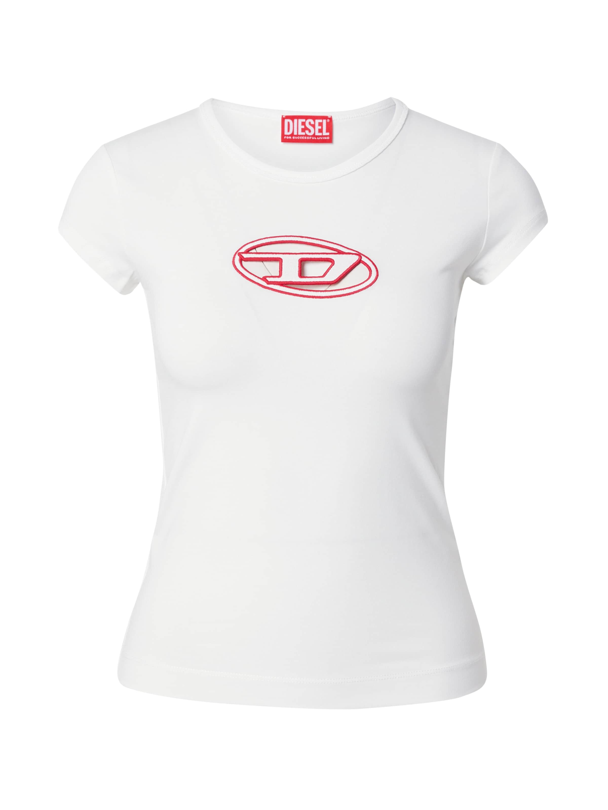 balta DIESEL Marškinėliai 'T-ANGIE': priekis