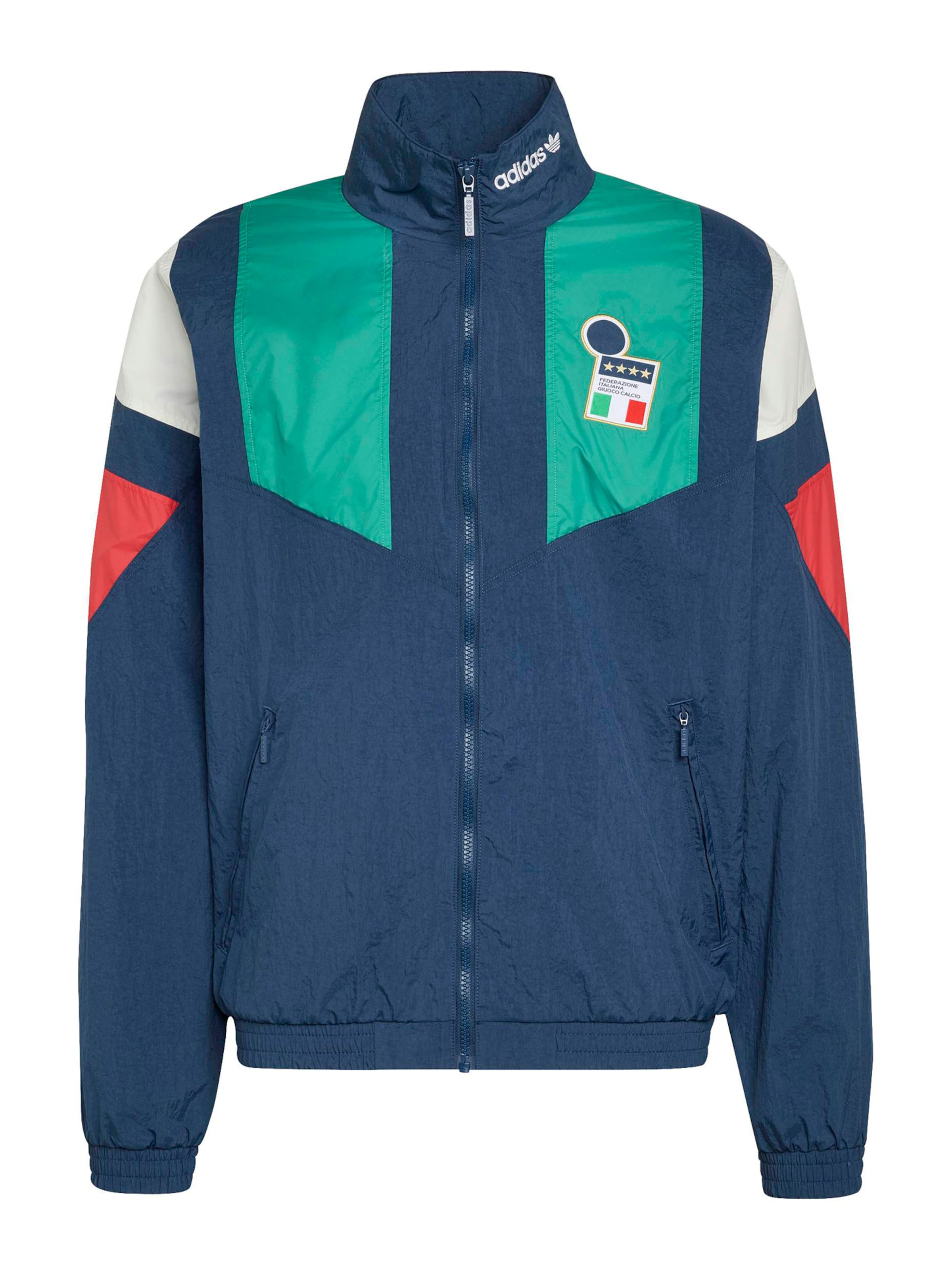 ADIDAS PERFORMANCE Sportovní bunda 'FIGC EQT' ve velikosti S - tyrkysová / enciánová modrá / červená / bílá, Produkt