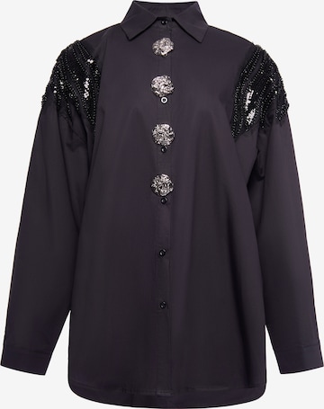 usha WHITE LABEL - Blusa em preto: frente