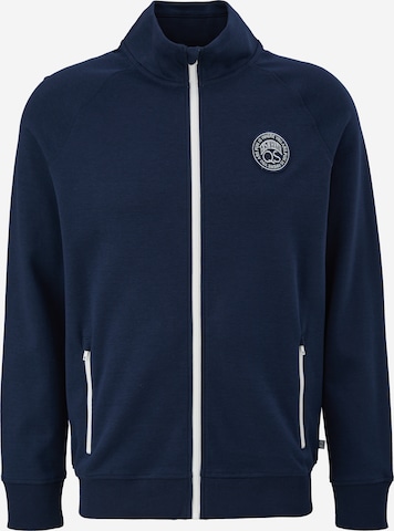 QS Sweat jacket in Blue: front