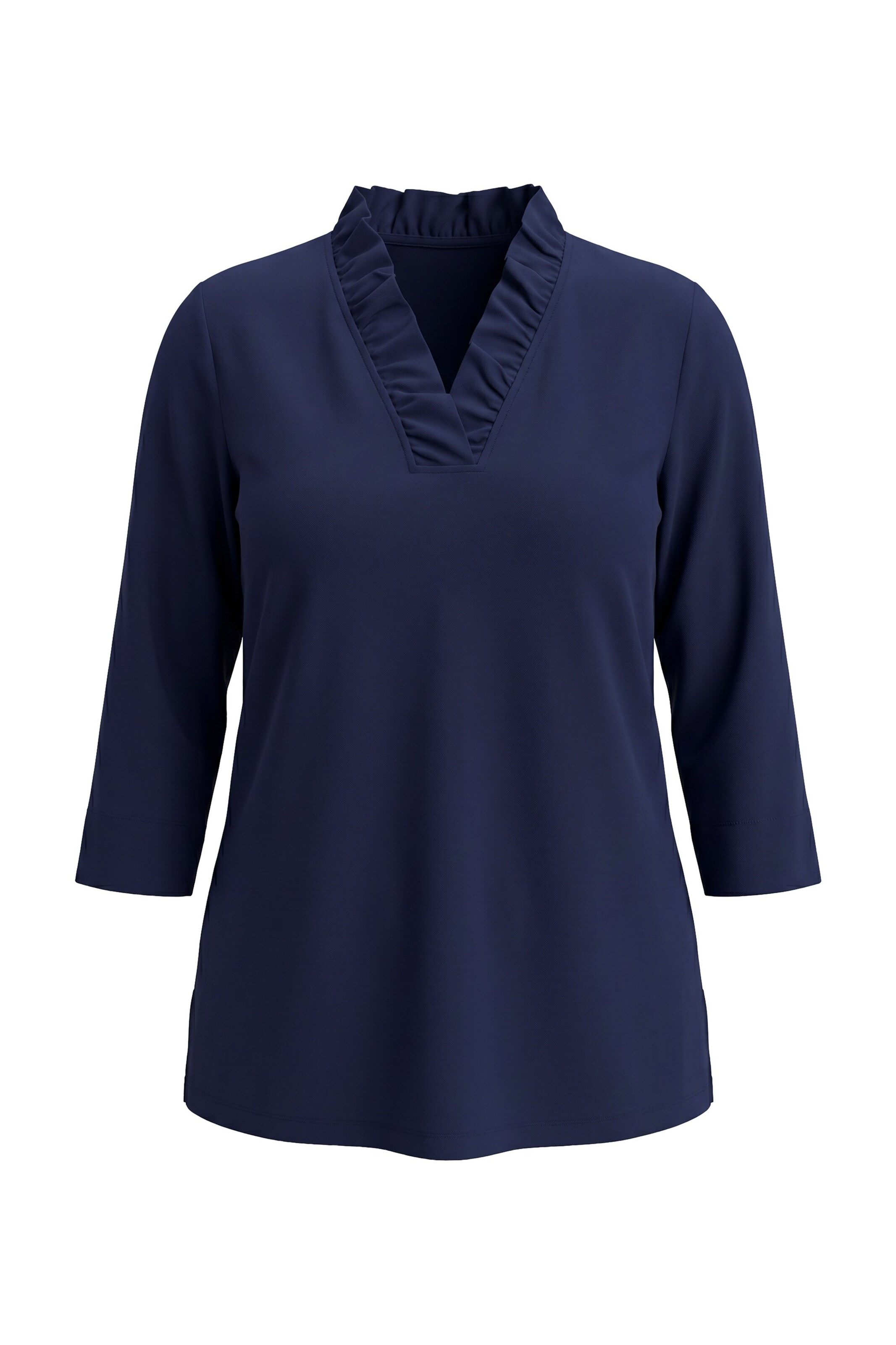 Ulla Popken Shirt in Blauw: voorkant