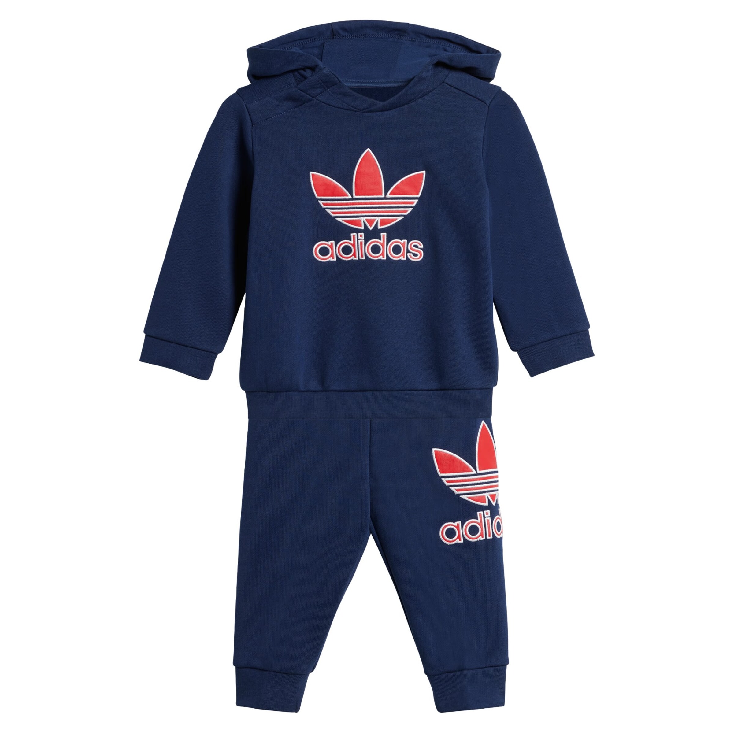 ADIDAS ORIGINALS Sweat suit 'Hoodie Set Big Logo' in Blue: front