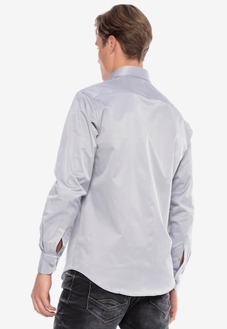 CIPO & BAXX Regular Fit Freizeit-Hemd in Grau