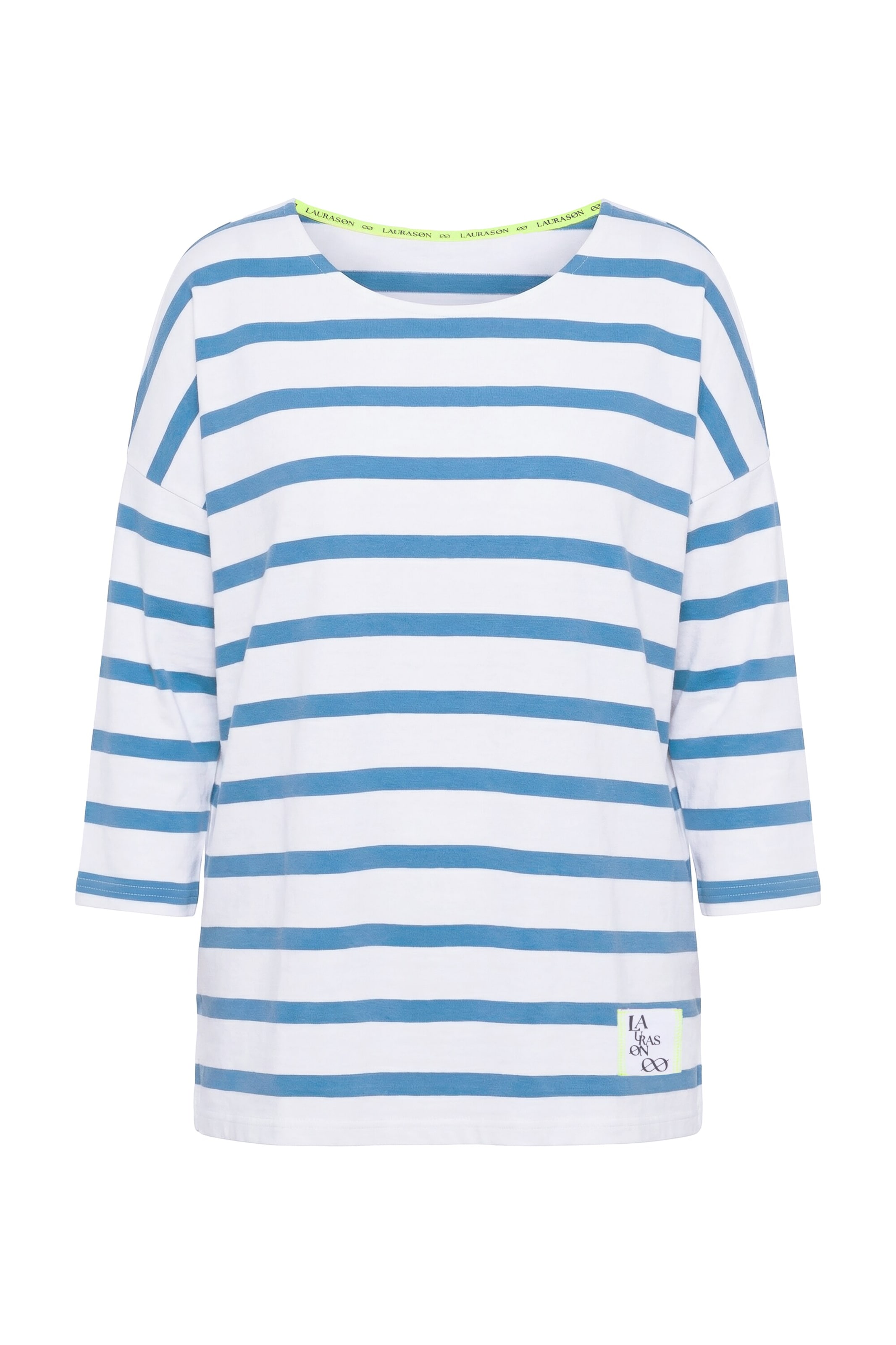 LAURASØN Sweatshirt in M in Blue / White, Item view