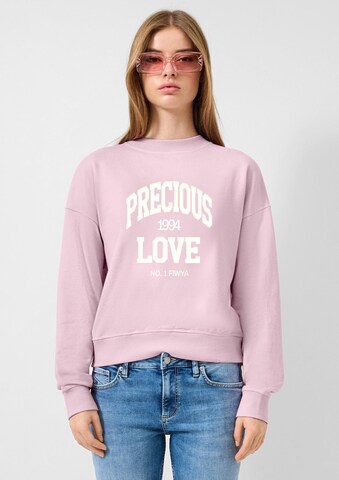 QS Sweatshirt in Pink: Vorderseite