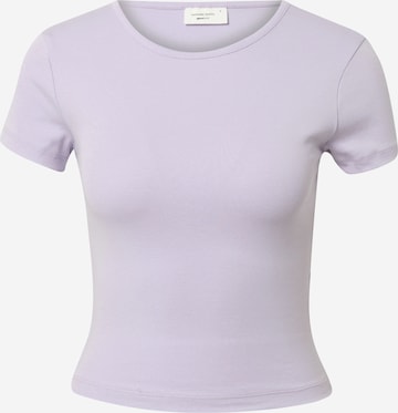 Gina Tricot Тениска в лилав: отпред