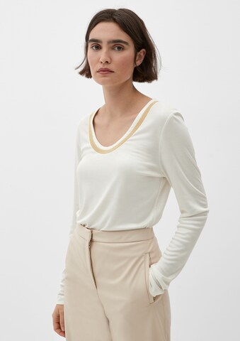 s.Oliver BLACK LABEL Shirt in Beige: voorkant