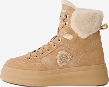 Bottines à lacets 'EMERY01' Blauer.USA en beige : devant