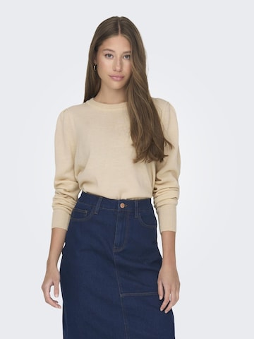 JDY Pullover 'LAURA' in Beige: Vorderseite