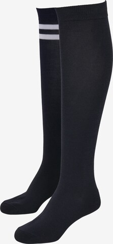 Urban Classics Knee High Socks in Blue: front