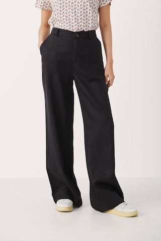 Wide Leg Pantalon 'Ninnes' Part Two en noir