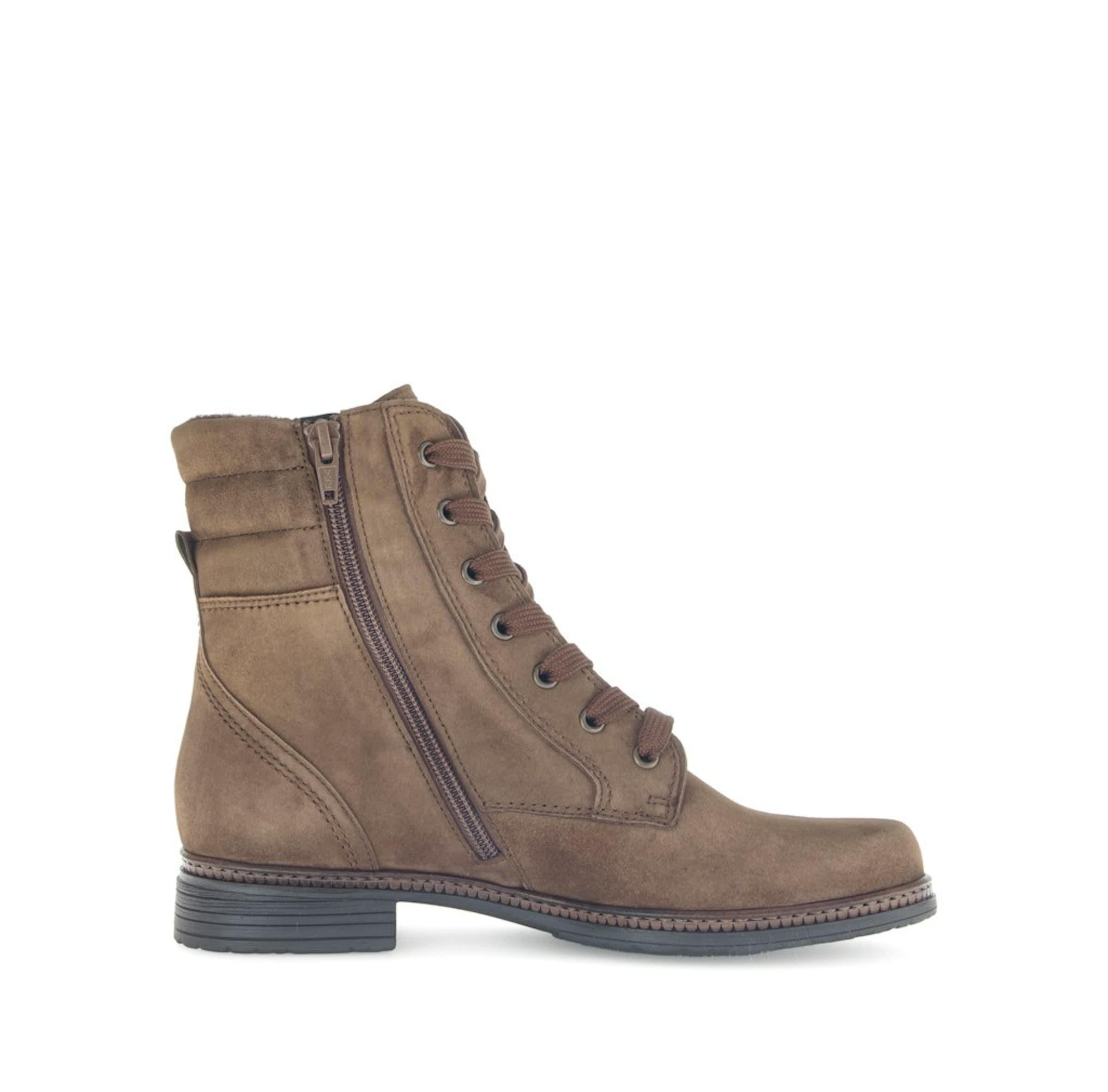 GABOR Schnürstiefelette in Braun