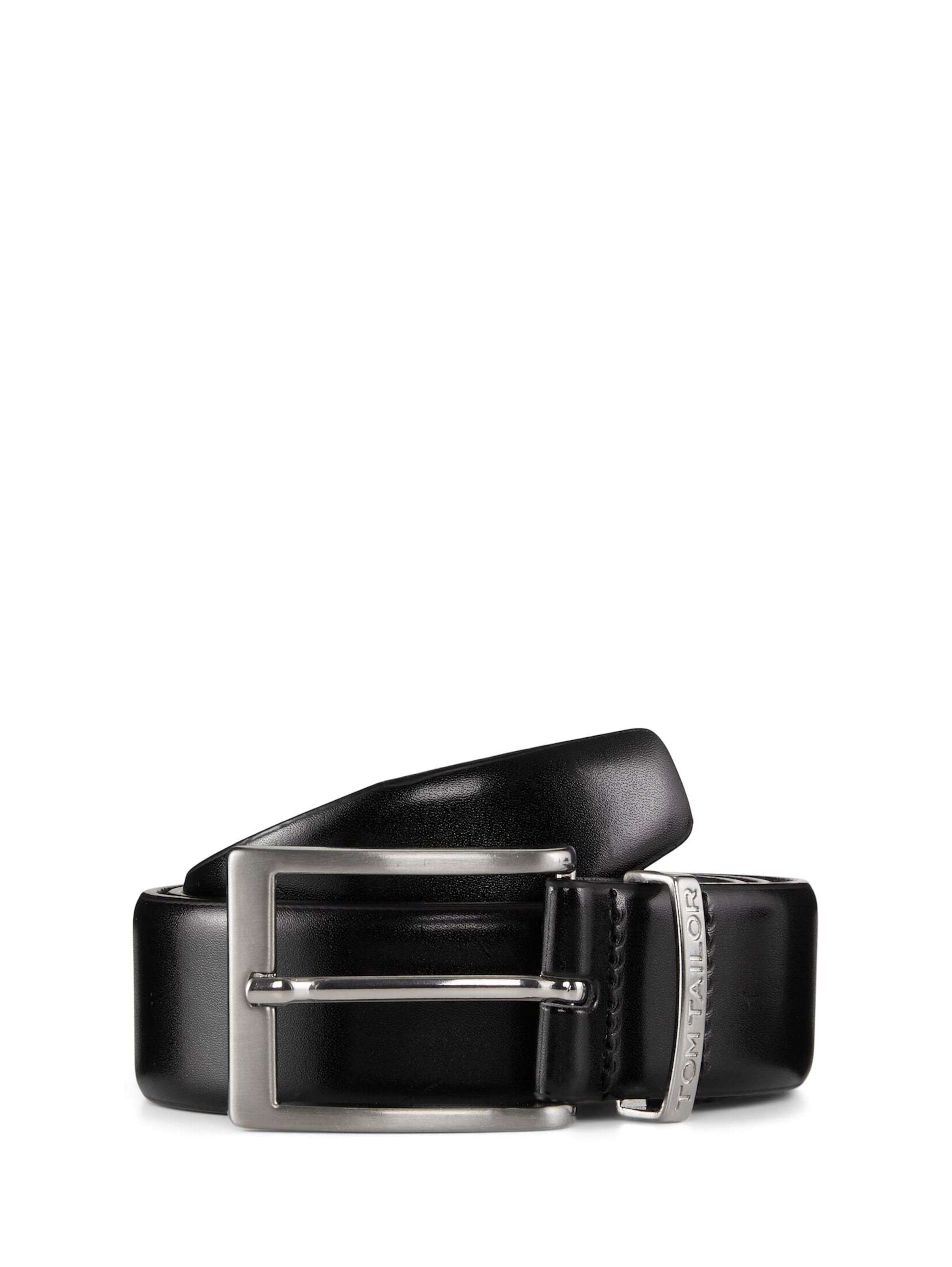 Ceinture 'Bill' TOM TAILOR en noir : devant