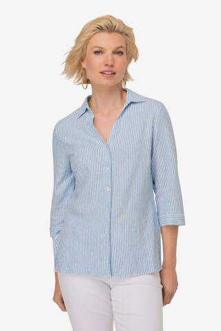 LAURASØN Blouse in Blauw: voorkant