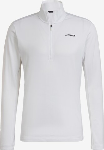 Pull-over de sport 'Everyhike' ADIDAS TERREX en blanc : devant