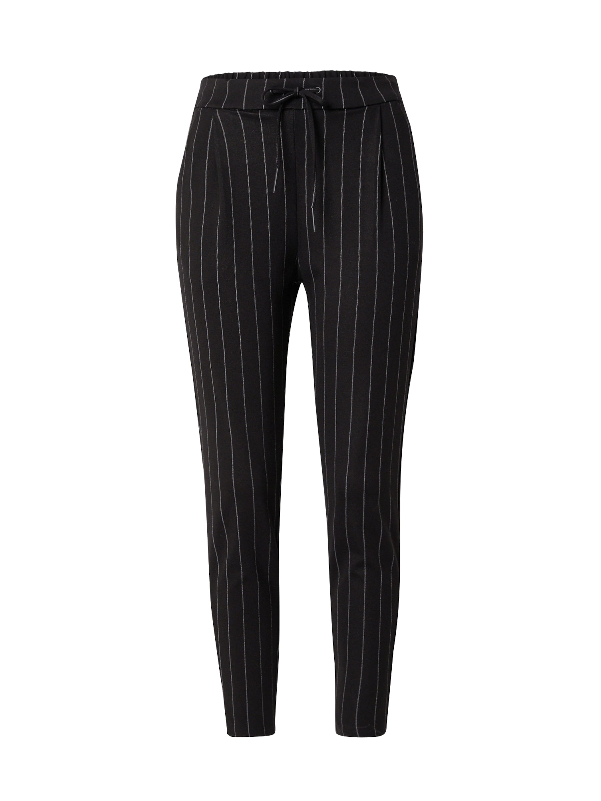 VERO MODA Tapered Élére vasalt nadrágok &#x27;VMEVA&#x27; - fekete: elől