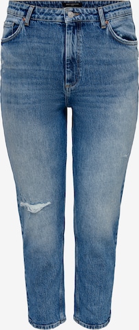 ONLY Carmakoma Slimfit Jeans 'Eneda' in Blauw: voorkant