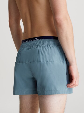 Calvin Klein Swimwear Zwemshorts 'Steel' in Blauw