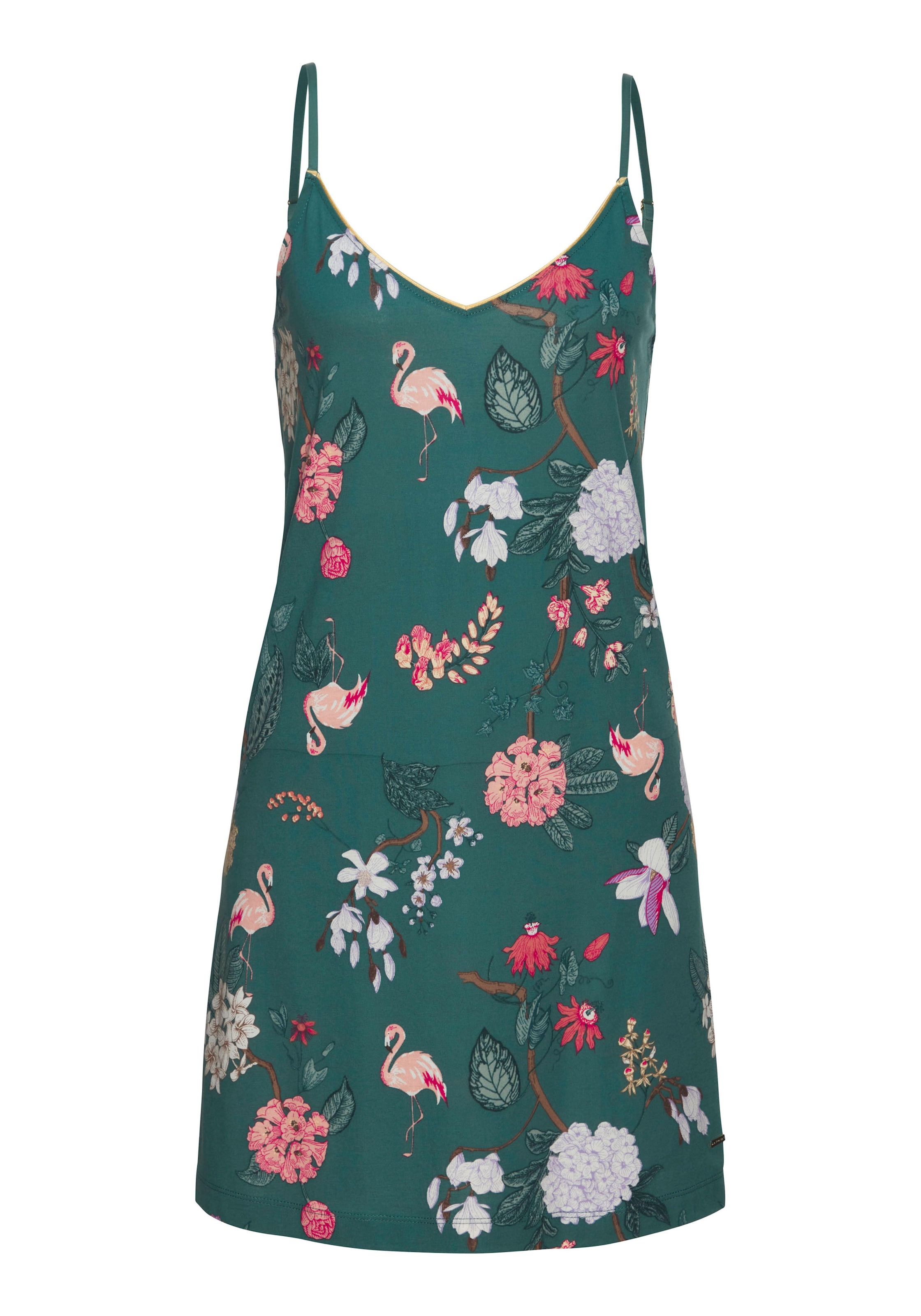 LASCANA Negližee, värv roheline: eest vaates