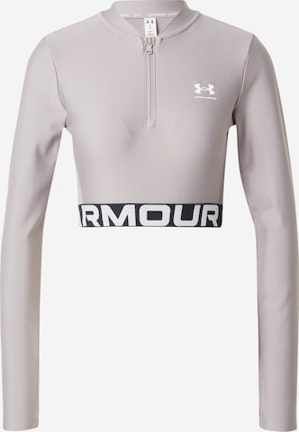 Maglia funzionale 'HeatGear' di UNDER ARMOUR in grigio: frontale