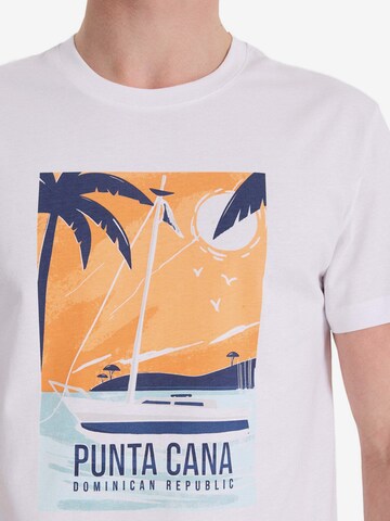 Maglietta 'VACA PUNTA CANA' di WESTMARK LONDON in bianco