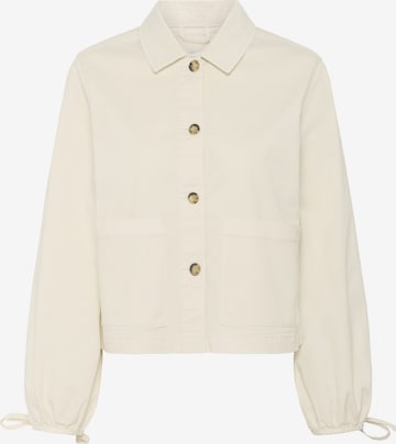 Cream Between-season jacket in Beige: front
