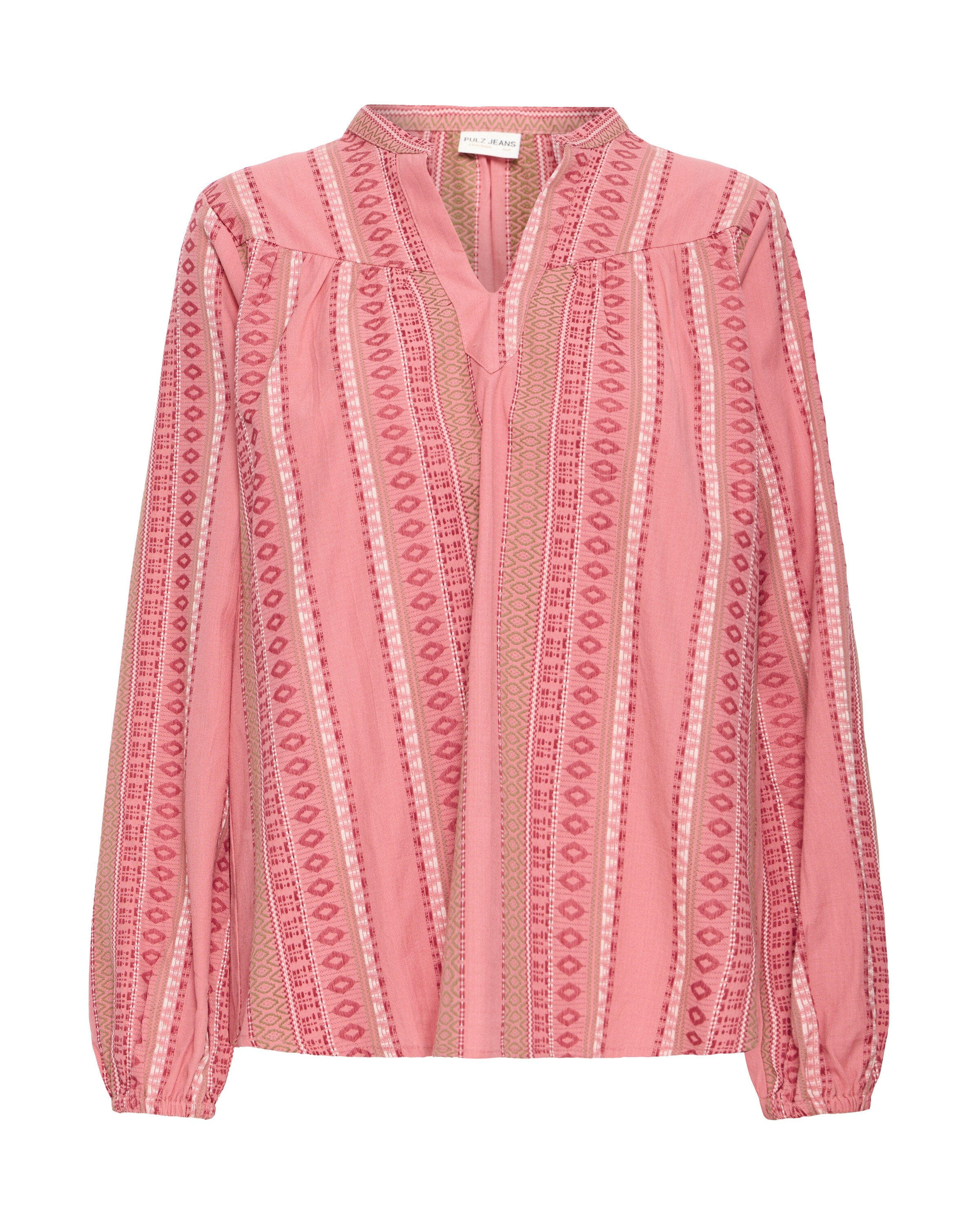 Pulz Blouse 'DITTE' in Roze: voorkant