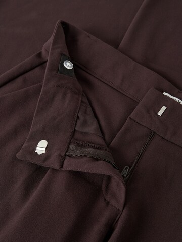 NAME IT - Pierna ancha Pantalón en marrón