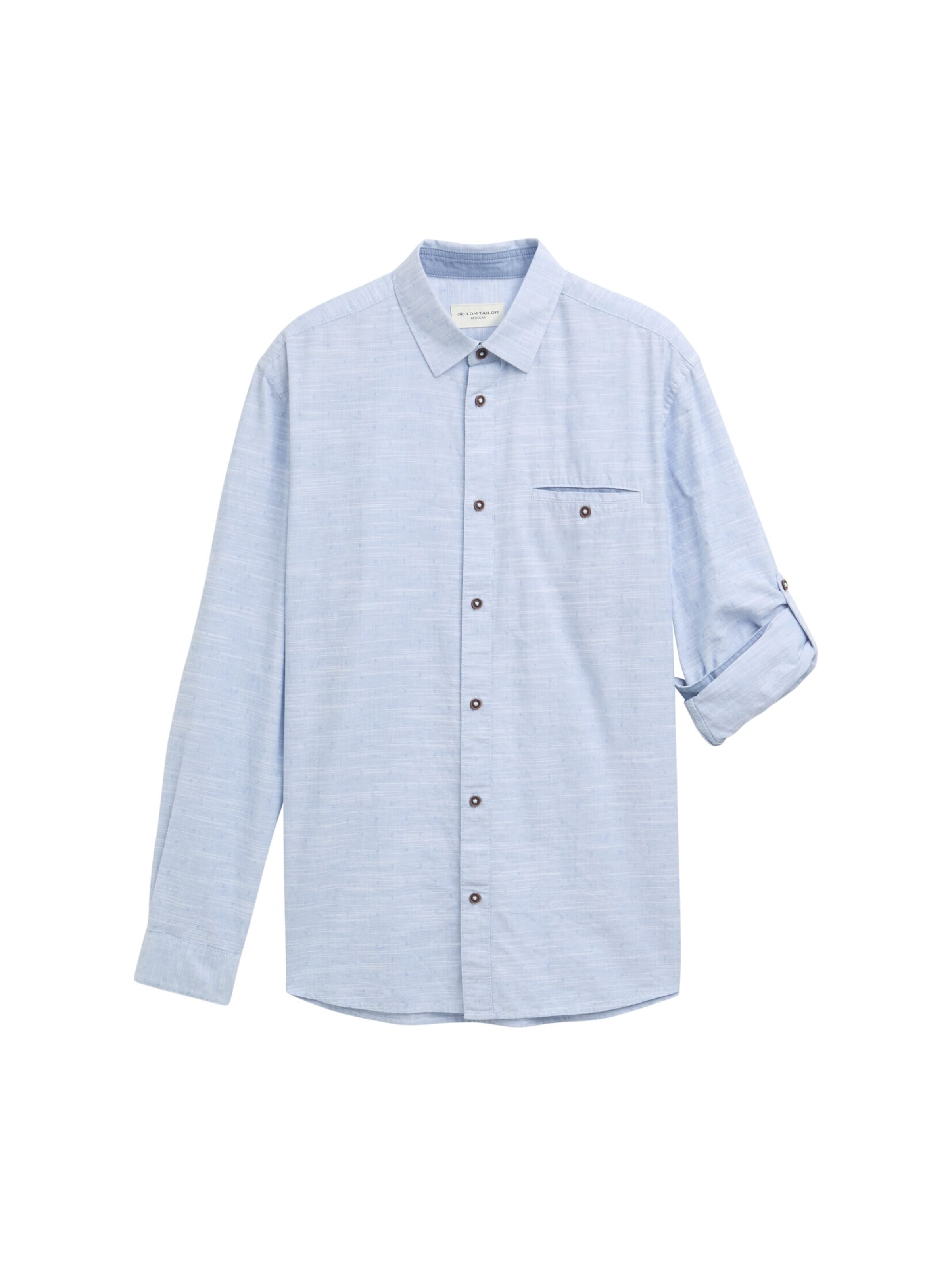 TOM TAILOR Regular fit Πουκάμισο σε μπλε: μπροστά