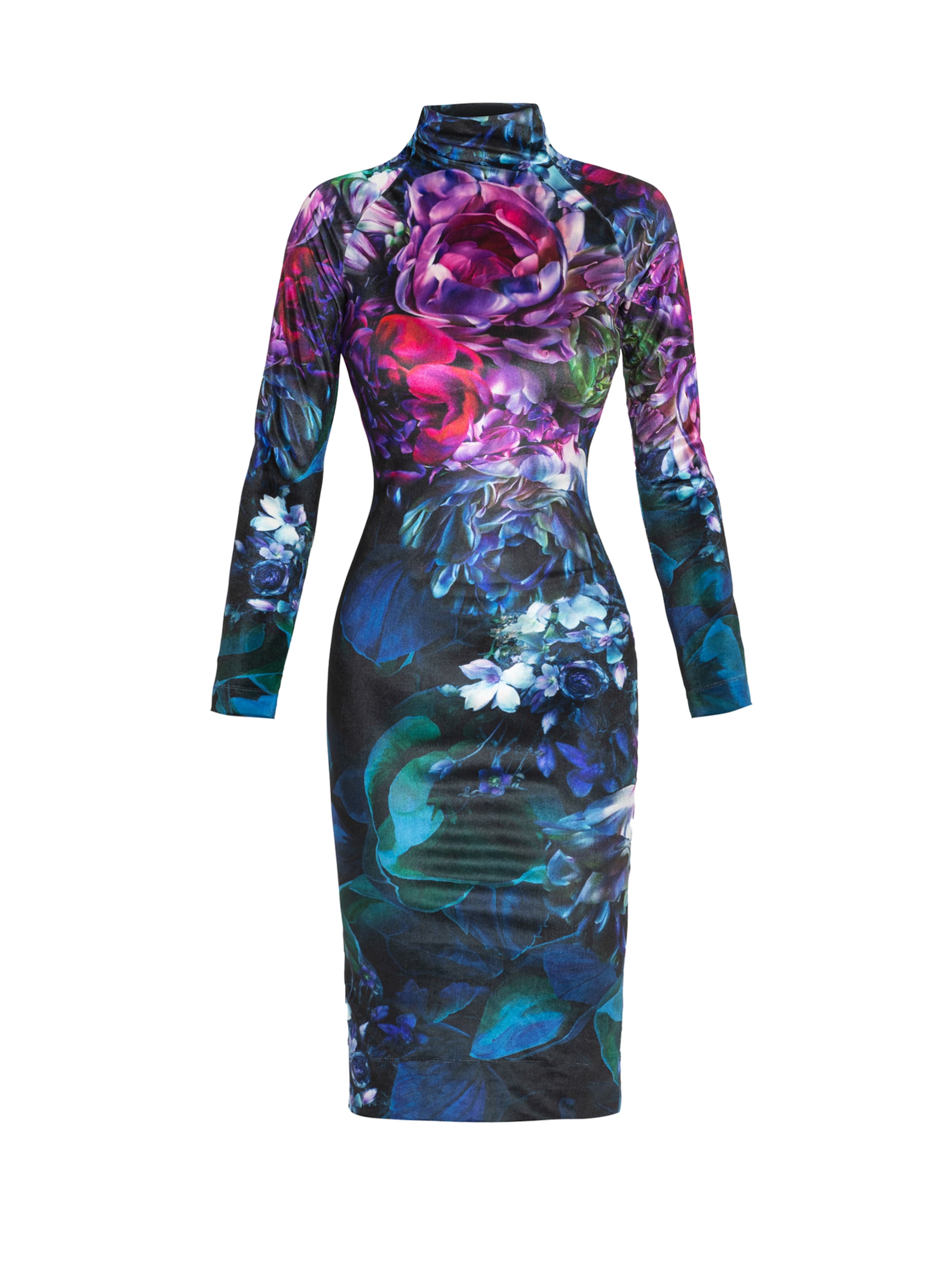 JIORO Dress 'PEONIES' in Mixed colours: front