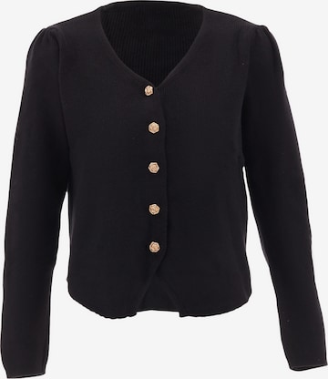 NAEMI Knit Cardigan in Black: front