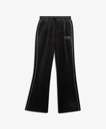 évasé Pantalon 'Country Club' Superdry en noir