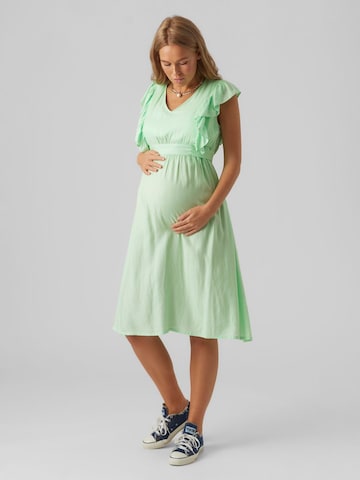 MAMALICIOUS Kleid 'Jennie Mary' in Grün