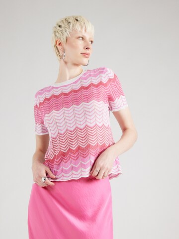 Pull-over 'ONLALVIRA' ONLY en rose : devant