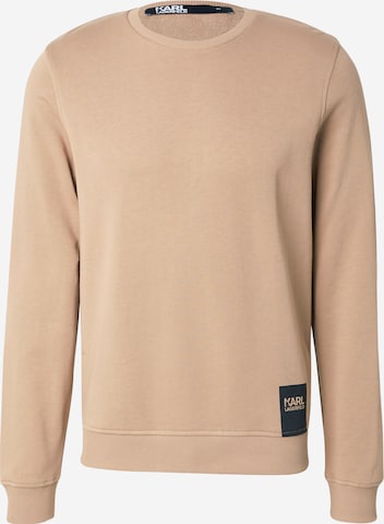 Karl LagerfeldSweater majica - bež boja: prednji dio