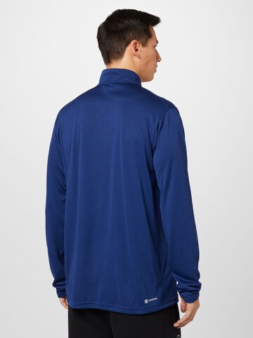 ADIDAS PERFORMANCE - Camisa funcionais 'Train Essentials Seasonal Long' em azul