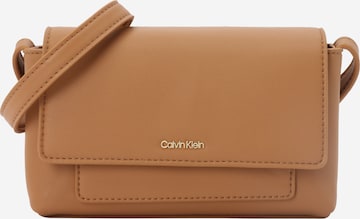 Calvin Klein Torba na ramię w kolorze brązowy: przód