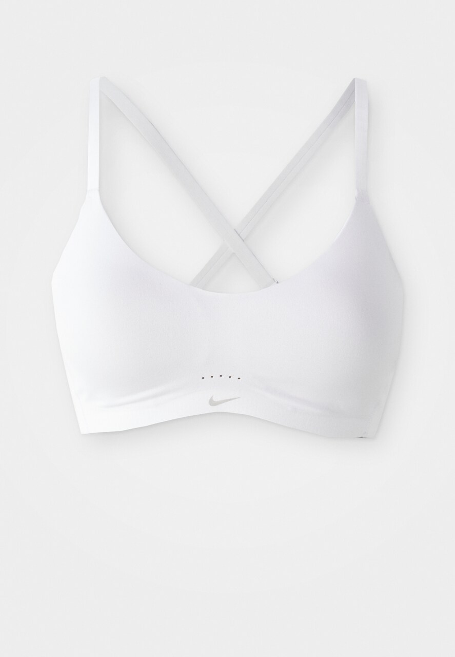 Bustieră Sutien sport 'ALATE MINIMALIST' de la NIKE pe alb