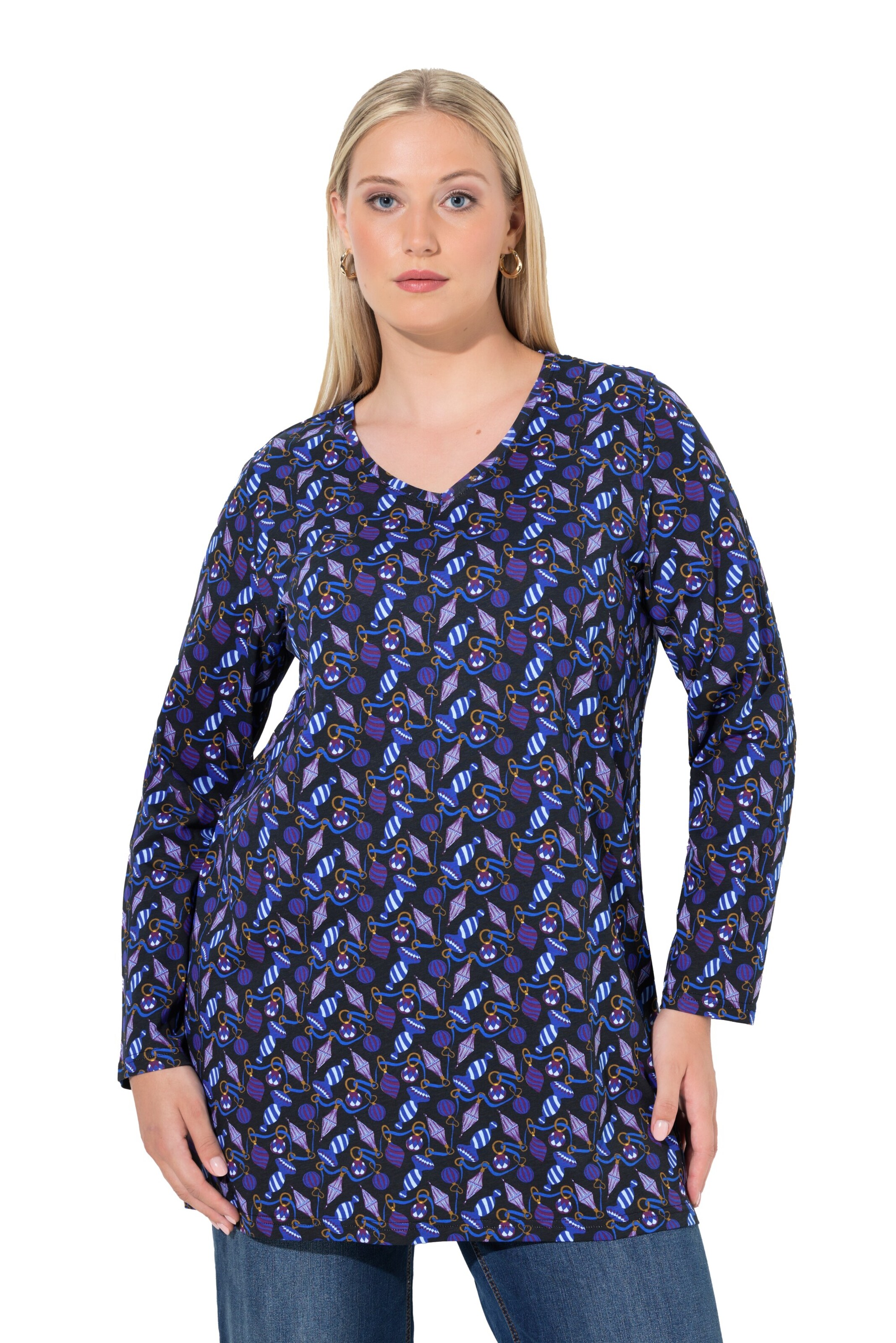 Ulla Popken Shirt in Gemengde kleuren: voorkant