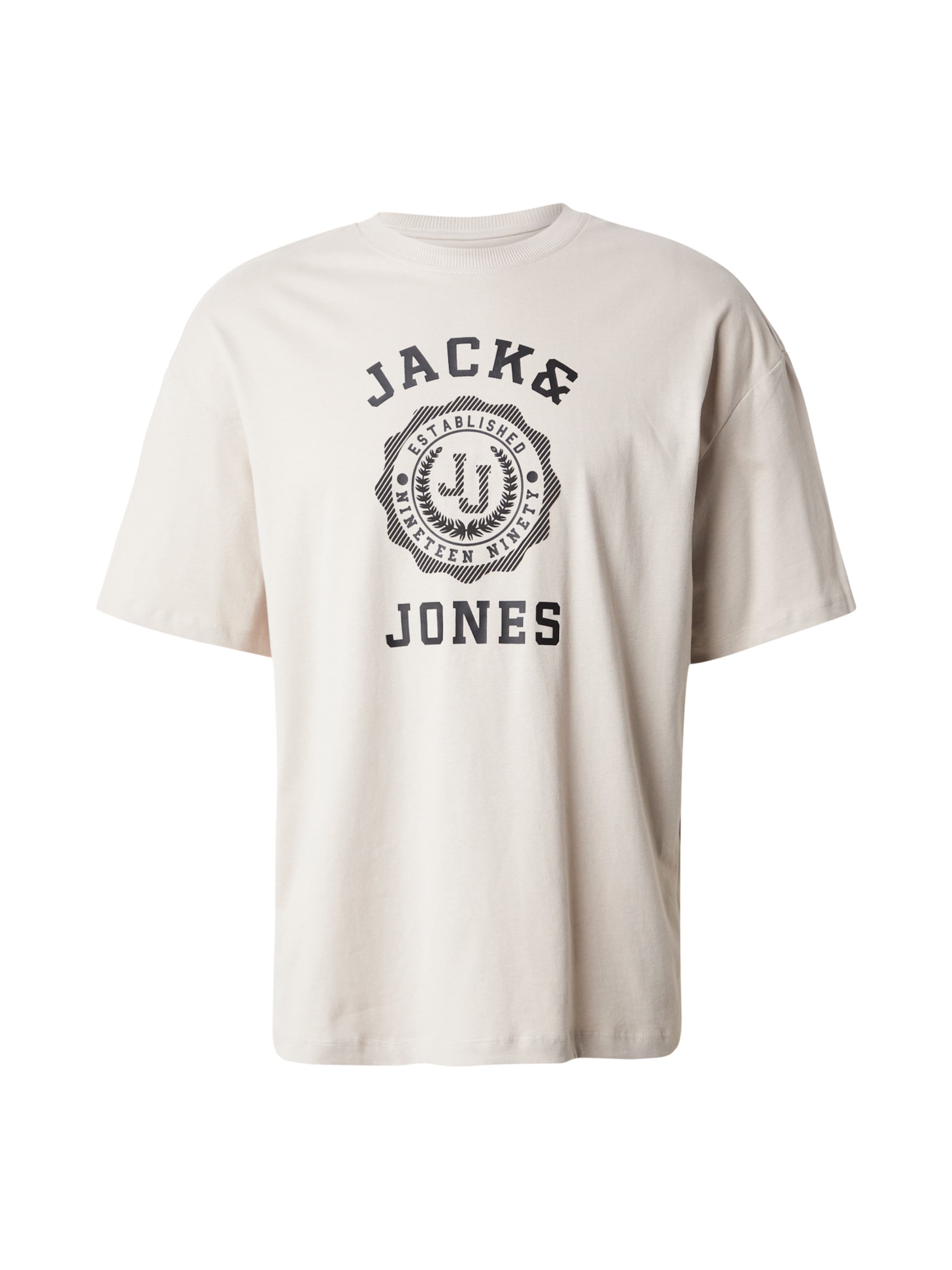 bēšs JACK & JONES T-Krekls 'Victo': no priekšpuses