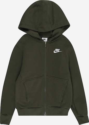 Nike Sportswear Sweatjakke i grøn: forside