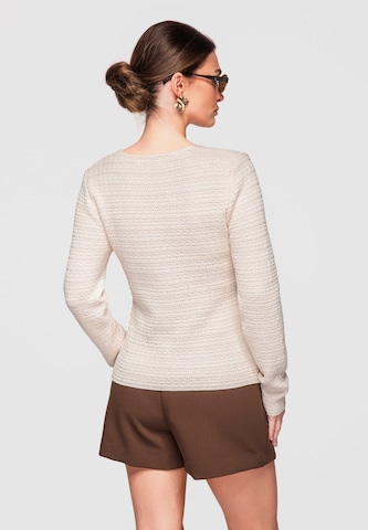 Ombre Knit cardigan in Beige